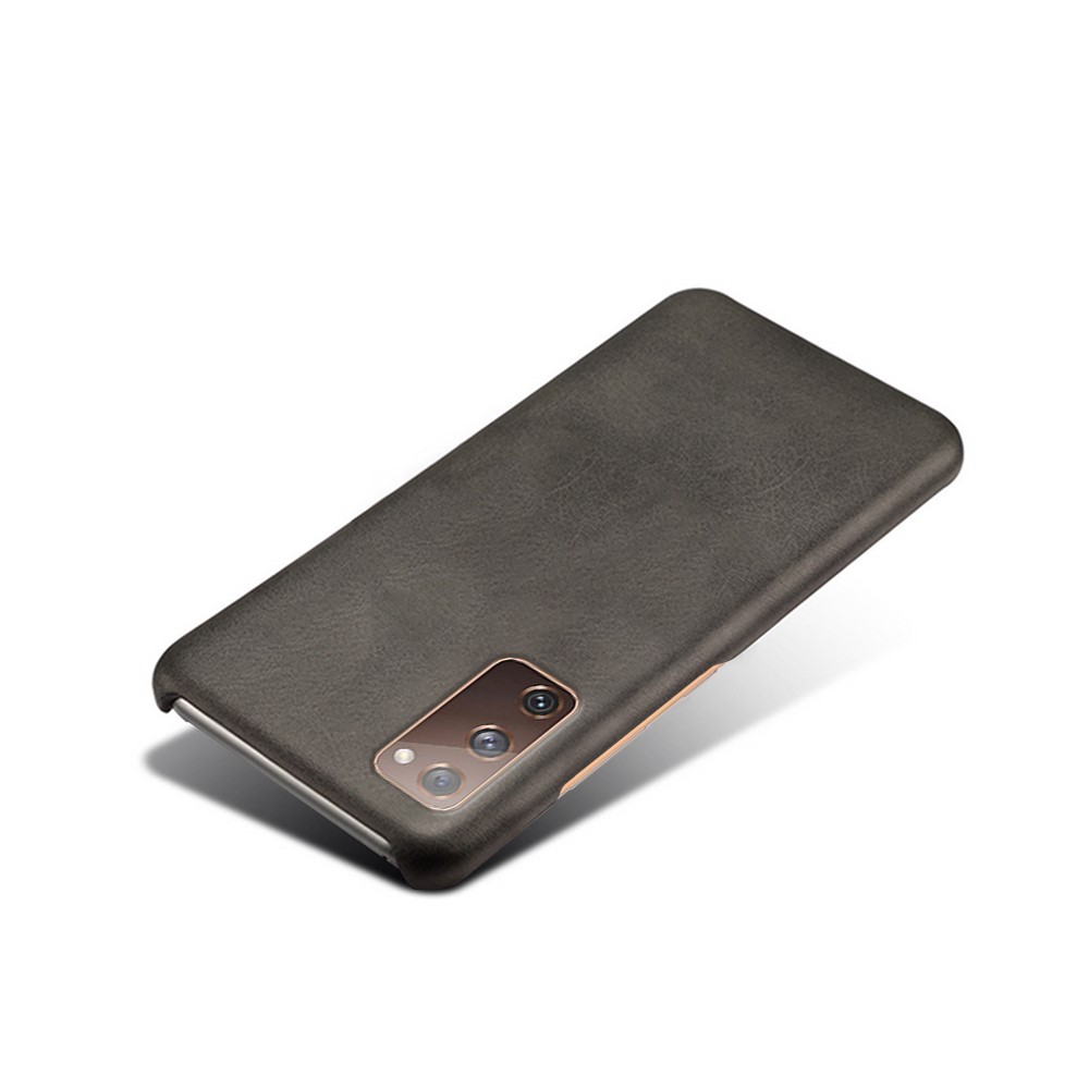 PU Leather Coated PC Case for Samsung Galaxy S20 FE/S20 Fan Edition/S20 FE 5G/S20 Fan Edition 5G Protector Cover - Black-4