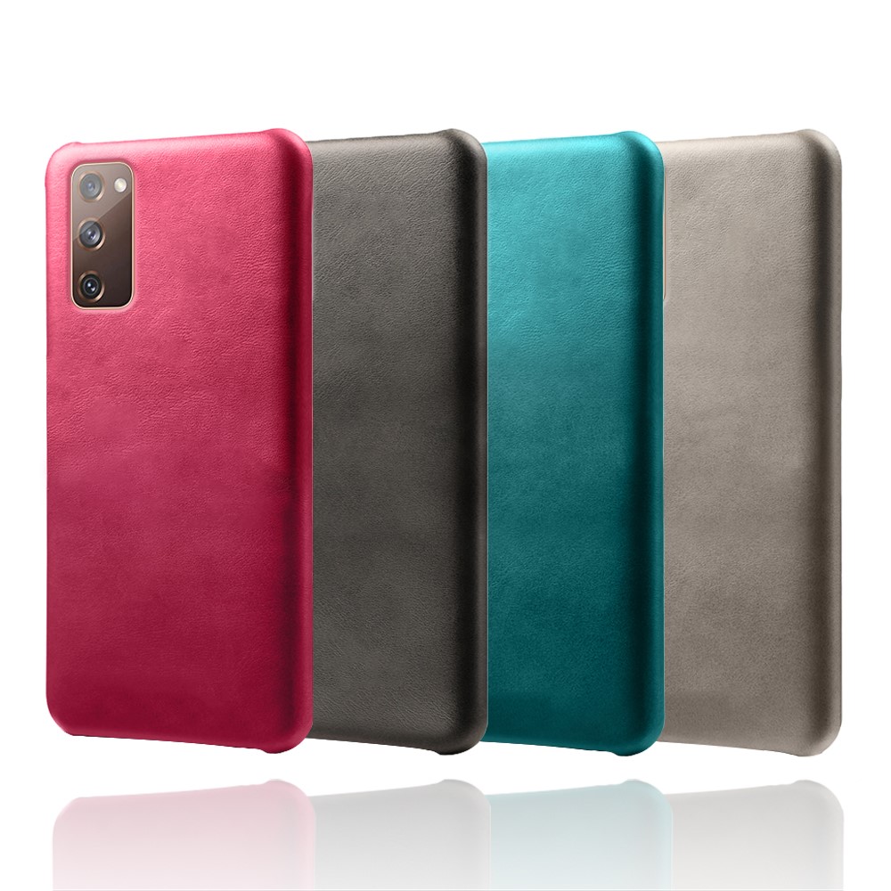 PU Leather Coated PC Case for Samsung Galaxy S20 FE/S20 Fan Edition/S20 FE 5G/S20 Fan Edition 5G Protector Cover - Black-6