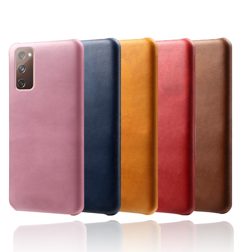 PU Leather Coated PC Case for Samsung Galaxy S20 FE/S20 Fan Edition/S20 FE 5G/S20 Fan Edition 5G Protector Cover - Black-7