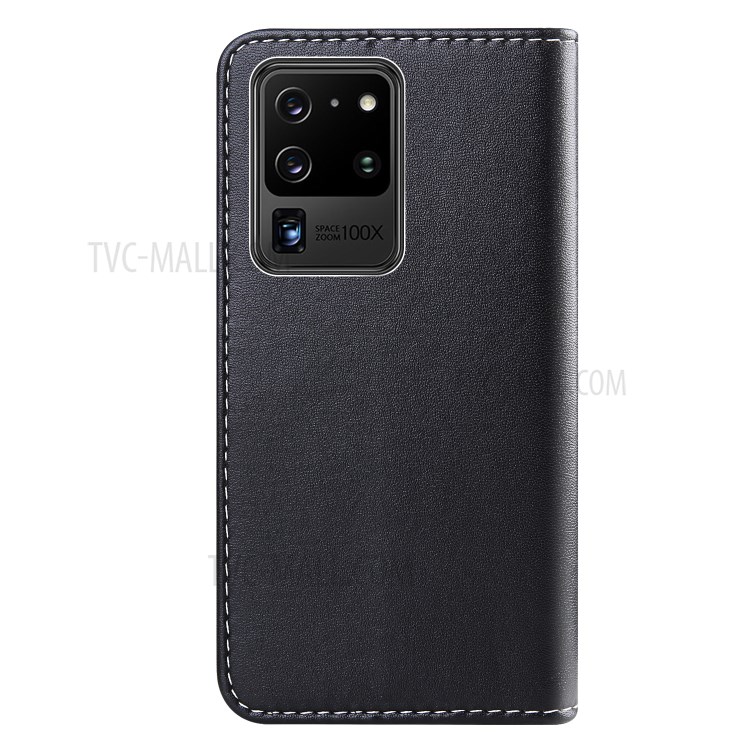 Three-color Splicing Stand for Samsung Galaxy S30 Ultra PU Leather Wallet Phone Shell - Black/White/Grey-3