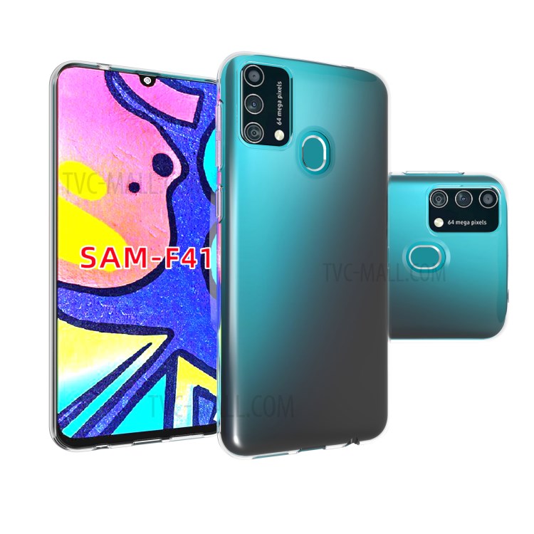 10Pcs/Pack Anti-Slip TPU Phone Protective Shell for Samsung Galaxy F41-8