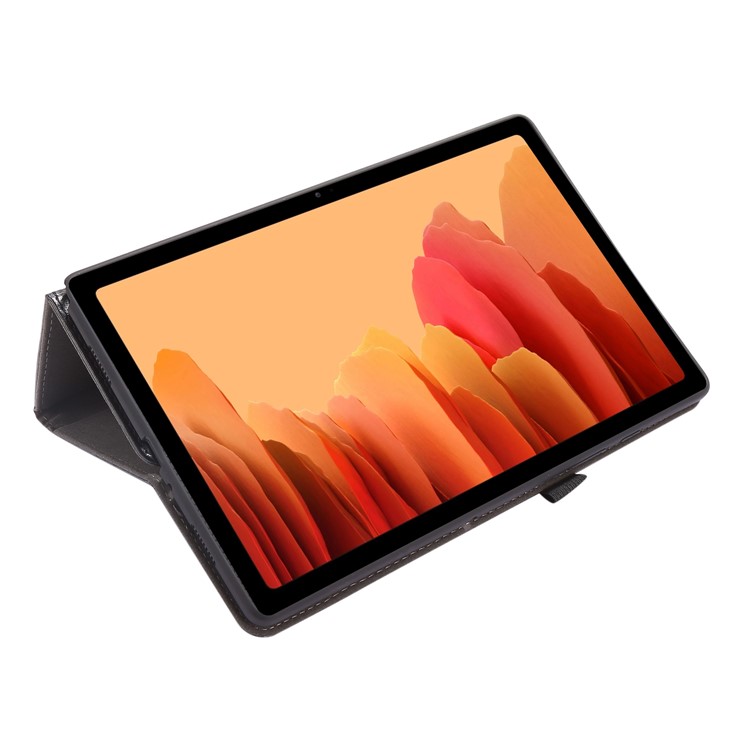 Crazy Horse Design PU Leather Stand Case for Samsung Galaxy Tab A7 10.4 (2020) - Black-6