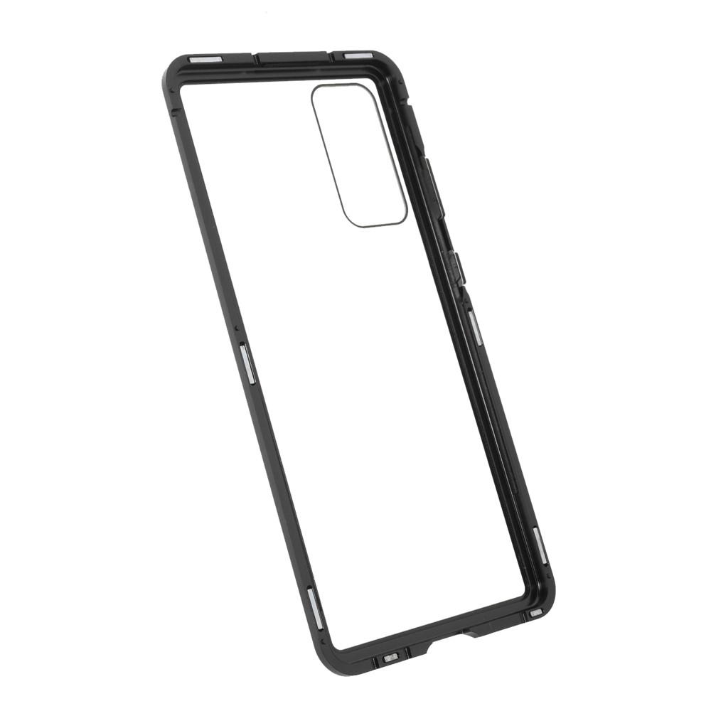 (Bubble Bag Package) Double-sided Tempered Glass + Magnetic Metal Frame Phone Case for Samsung Galaxy S20 FE/S20 Fan Edition/S20 FE 5G/S20 Fan Edition 5G/S20 Lite - Black-10
