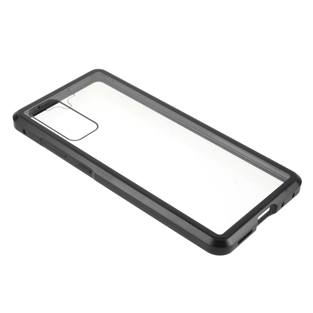 (Bubble Bag Package) Double-sided Tempered Glass + Magnetic Metal Frame Phone Case for Samsung Galaxy S20 FE/S20 Fan Edition/S20 FE 5G/S20 Fan Edition 5G/S20 Lite - Black-5