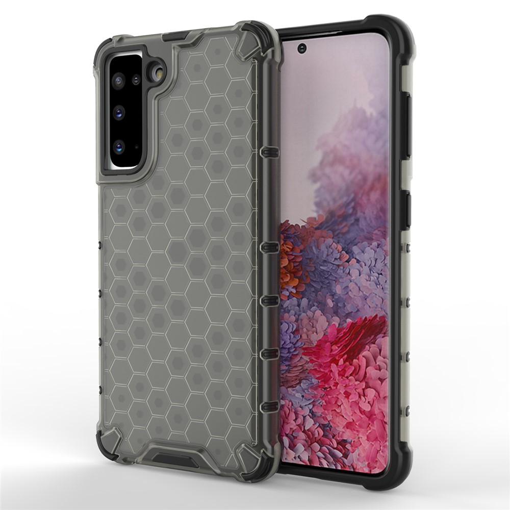 Honeycomb Pattern Shock-proof TPU + PC Combo Case for Samsung Galaxy S30 - Black-1