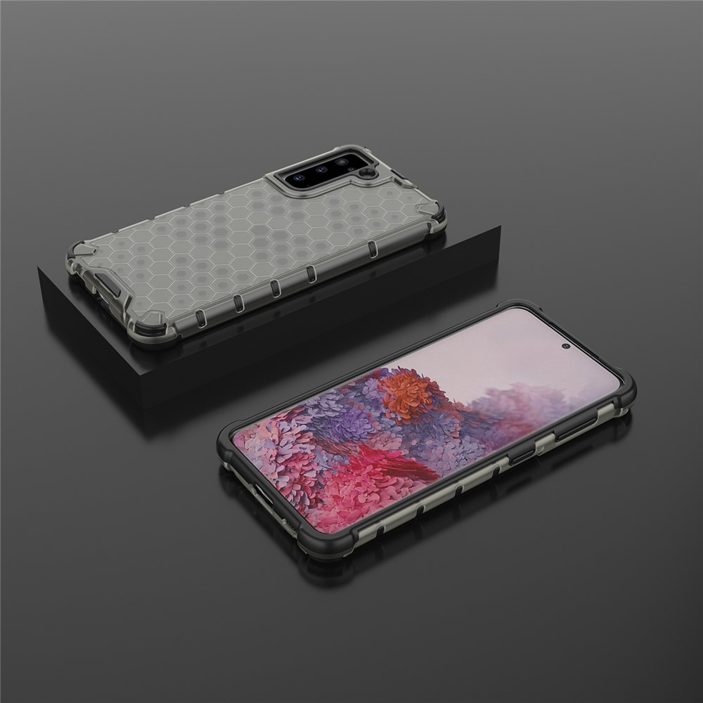 Honeycomb Pattern Shock-proof TPU + PC Combo Case for Samsung Galaxy S30 - Black-3
