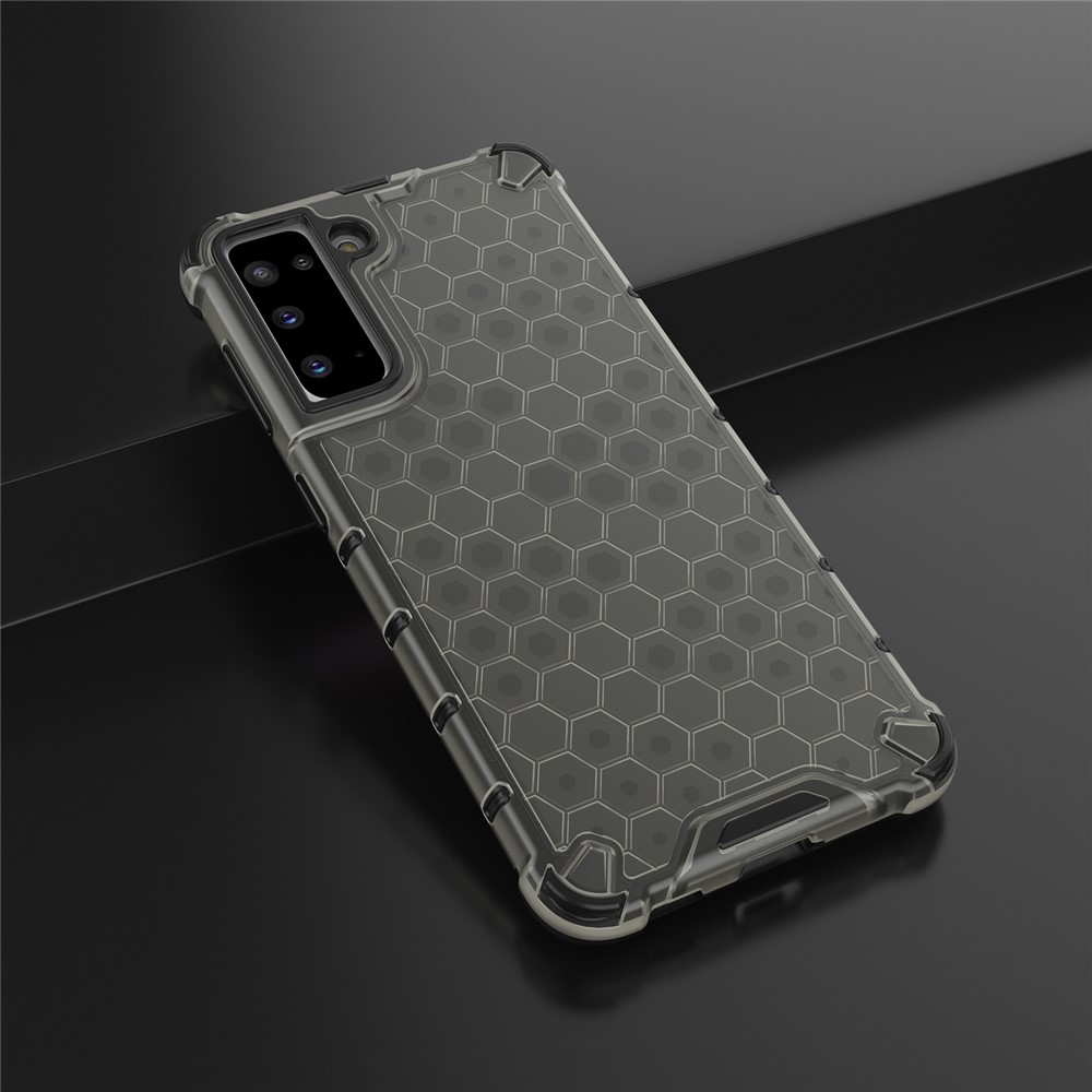 Honeycomb Pattern Shock-proof TPU + PC Combo Case for Samsung Galaxy S30 - Black-4