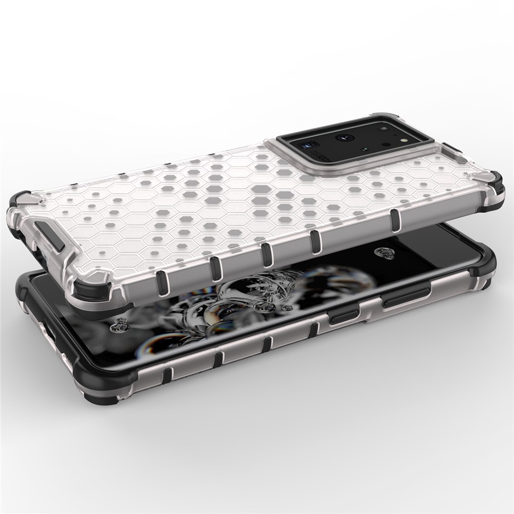 Honeycomb Pattern Shock-proof TPU + PC Combo Case for Samsung Galaxy S30 Ultra - Grey-6