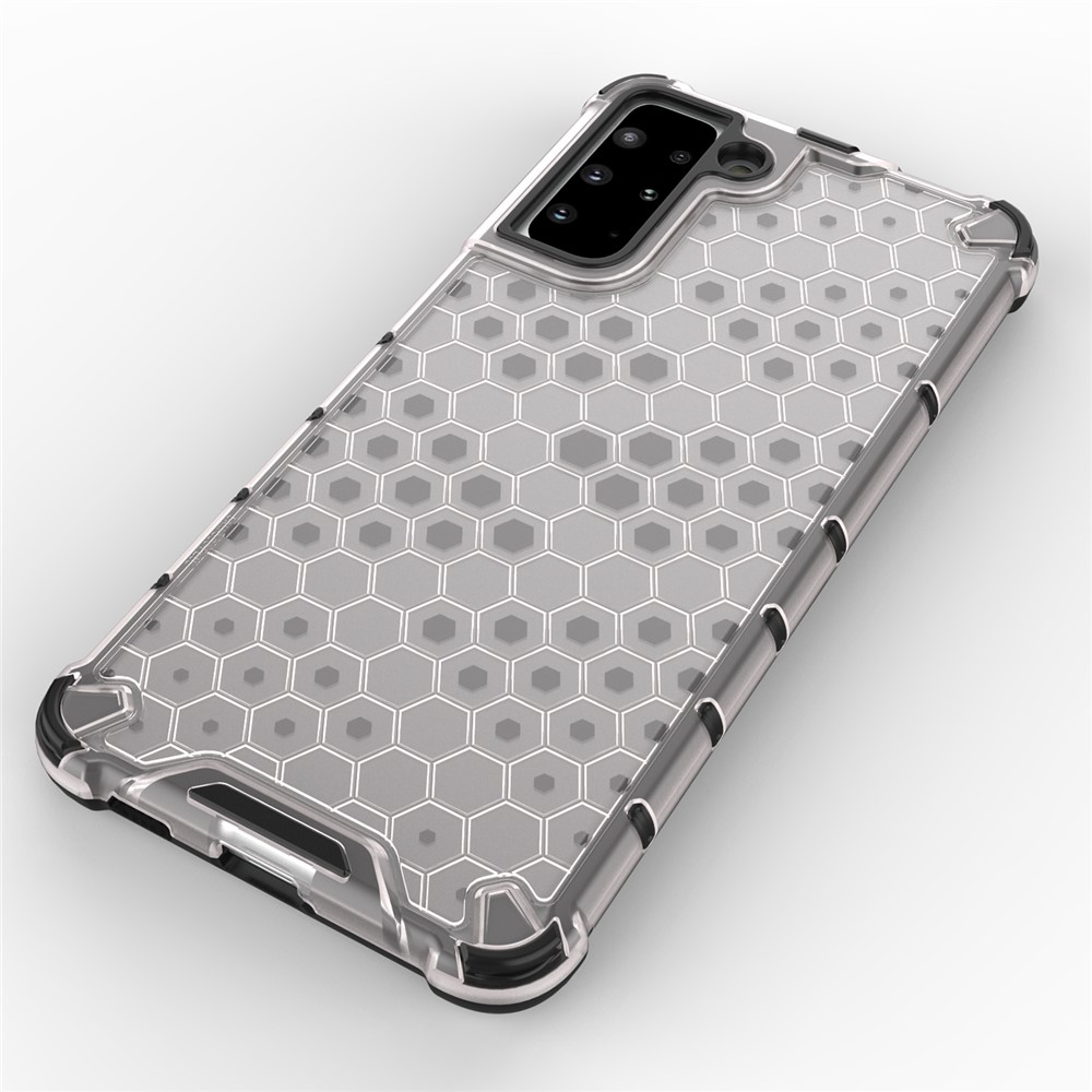 Honeycomb Pattern Shock-proof TPU + PC Combo Case for Samsung Galaxy S30+ - Grey-3