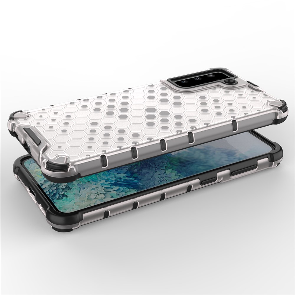 Honeycomb Pattern Shock-proof TPU + PC Combo Case for Samsung Galaxy S30+ - Grey-6