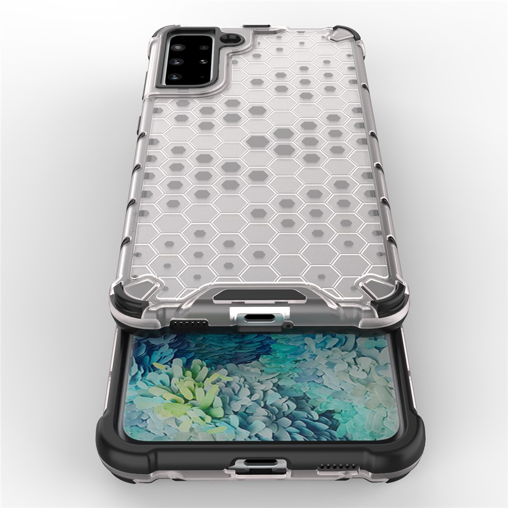 Honeycomb Pattern Shock-proof TPU + PC Combo Case for Samsung Galaxy S30+ - Grey-7