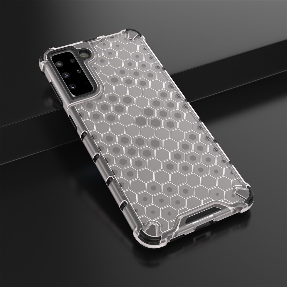 Honeycomb Pattern Shock-proof TPU + PC Combo Case for Samsung Galaxy S30+ - Grey-9
