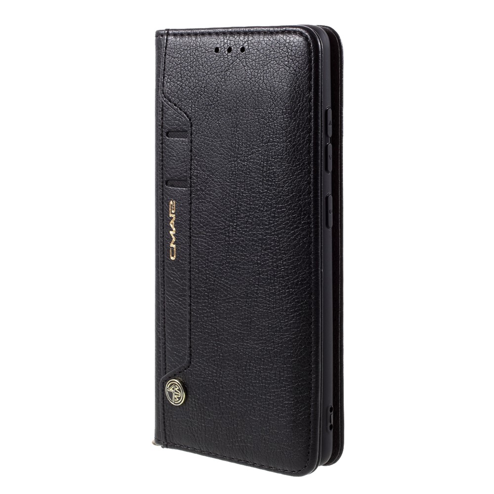 CMAI2 TPU + PU Leather Wallet Phone Stand Cover Case withand for Samsung Galaxy S20 FE/S20 Fan Edition/S20 FE 5G/S20 Fan Edition 5G/S20 Lite - Black-2