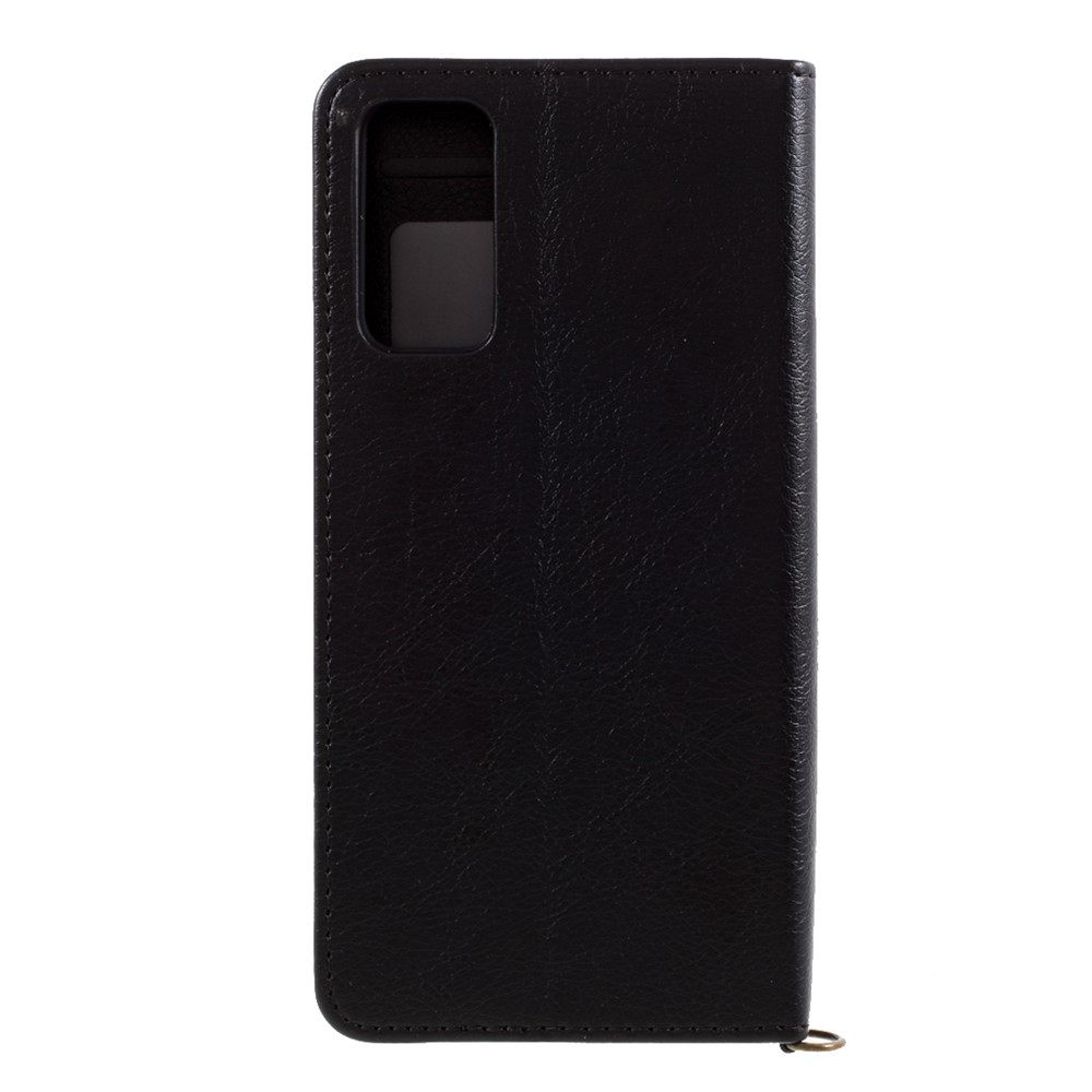 CMAI2 TPU + PU Leather Wallet Phone Stand Cover Case withand for Samsung Galaxy S20 FE/S20 Fan Edition/S20 FE 5G/S20 Fan Edition 5G/S20 Lite - Black-3