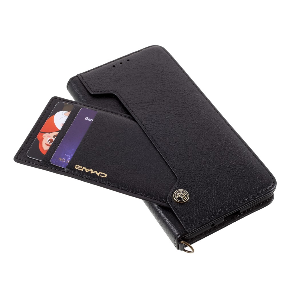 CMAI2 TPU + PU Leather Wallet Phone Stand Cover Case withand for Samsung Galaxy S20 FE/S20 Fan Edition/S20 FE 5G/S20 Fan Edition 5G/S20 Lite - Black-7