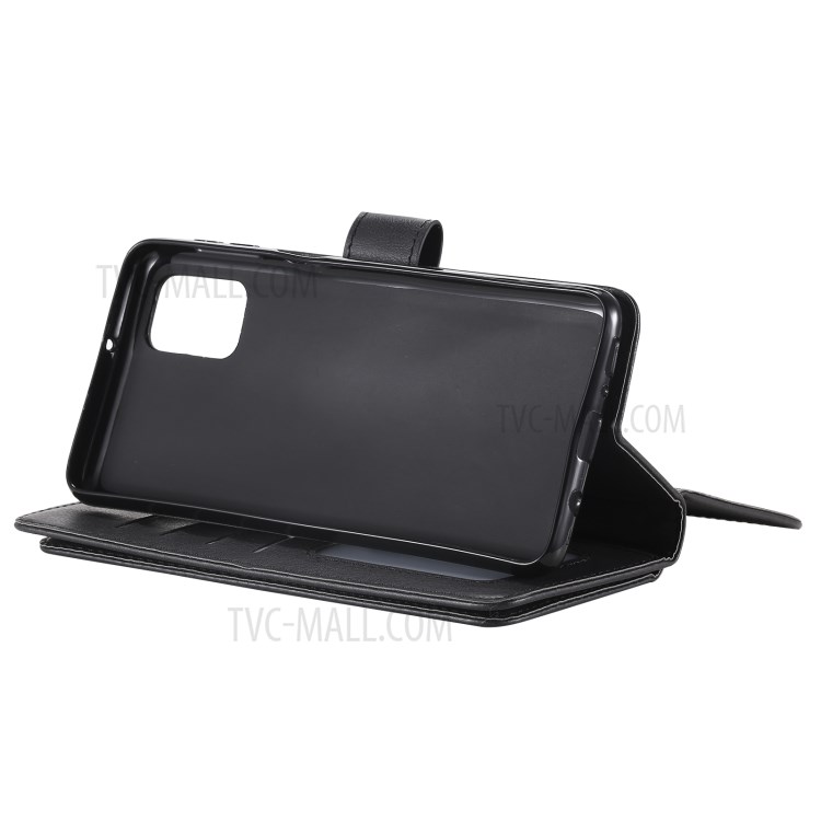 10 Card Slots Case for Samsung Galaxy M31s Multi-function Stand Leather Shell - Black-10