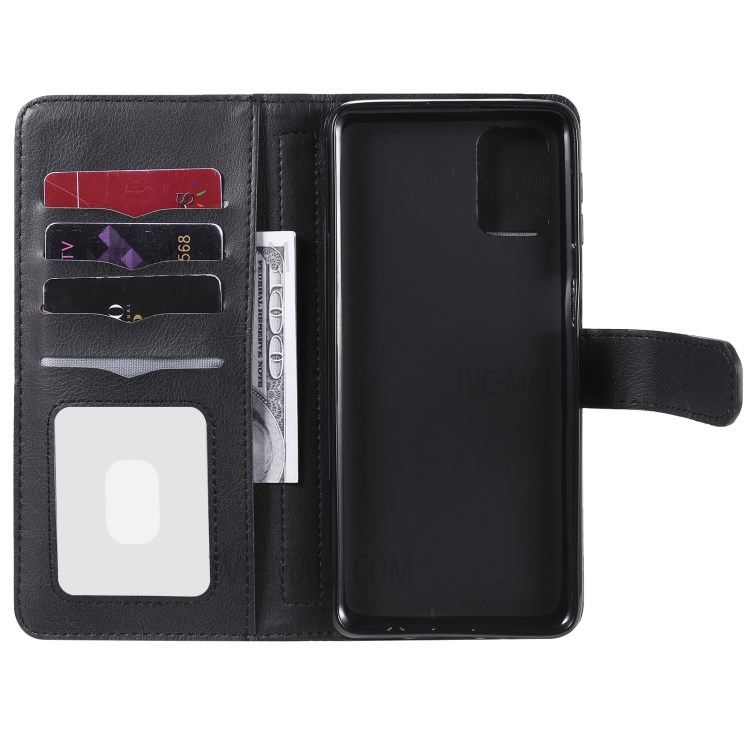 10 Card Slots Case for Samsung Galaxy M31s Multi-function Stand Leather Shell - Black-5