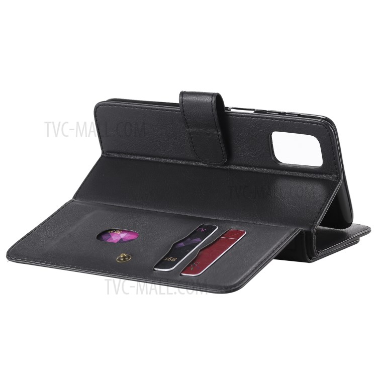 10 Card Slots Case for Samsung Galaxy M31s Multi-function Stand Leather Shell - Black-9