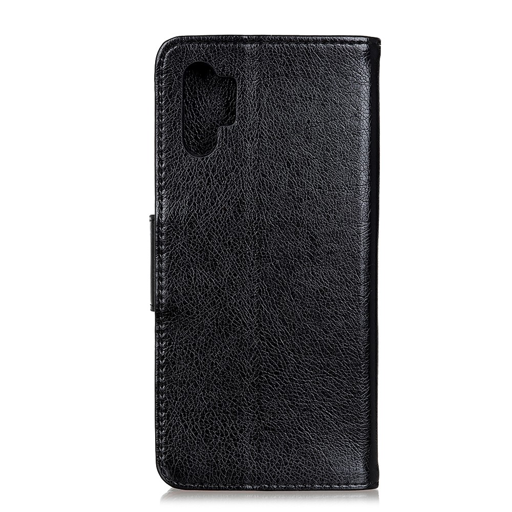 For Samsung Galaxy A32 Nappa Texture Split Leather Phone Wallet Stand Cover - Black-2