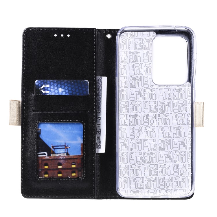 Lace Flower Skin for Samsung Galaxy S30 Ultra Zipper Leather Cover Stand Case - Black-7