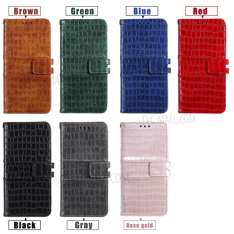 Crocodile Skin PU Leather Wallet Phone Case for Samsung Galaxy S30 Ultra - Grey-7