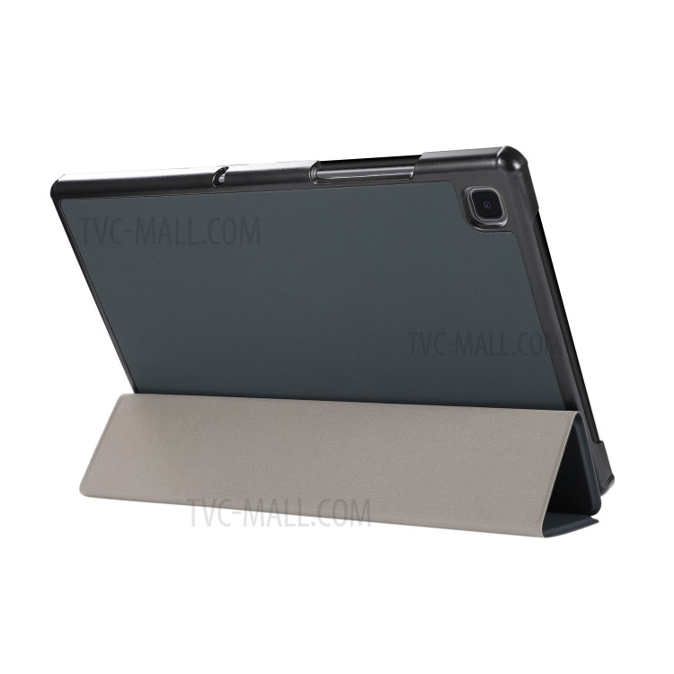 Protetor de Tampa de Comprimido Para Comprimidos de Suporte Tri-fold PU Para Samsung Galaxy Tab A7 10.4 (2020) Caixa de Tablets - Preto