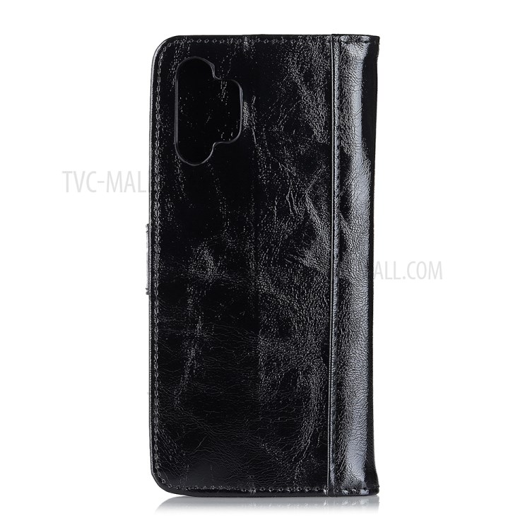 For Samsung Galaxy A32 Crazy Horse Texture Leather Mobile Phone Case Shell - Red-8