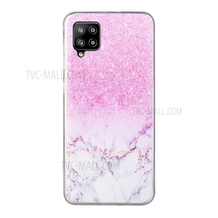 Pattern Printing TPU Phone Case High Transmittance Phone Shell for Samsung Galaxy A42 5G - Pink-1