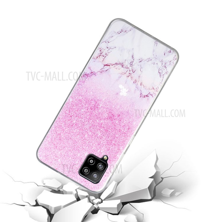 Pattern Printing TPU Phone Case High Transmittance Phone Shell for Samsung Galaxy A42 5G - Pink-3