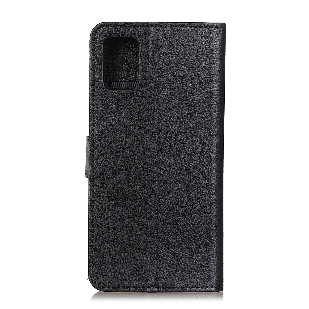 Classic Style Litchi Texture Leather Wallet Phone Stand Case for Samsung Galaxy A72 5G - Black-3
