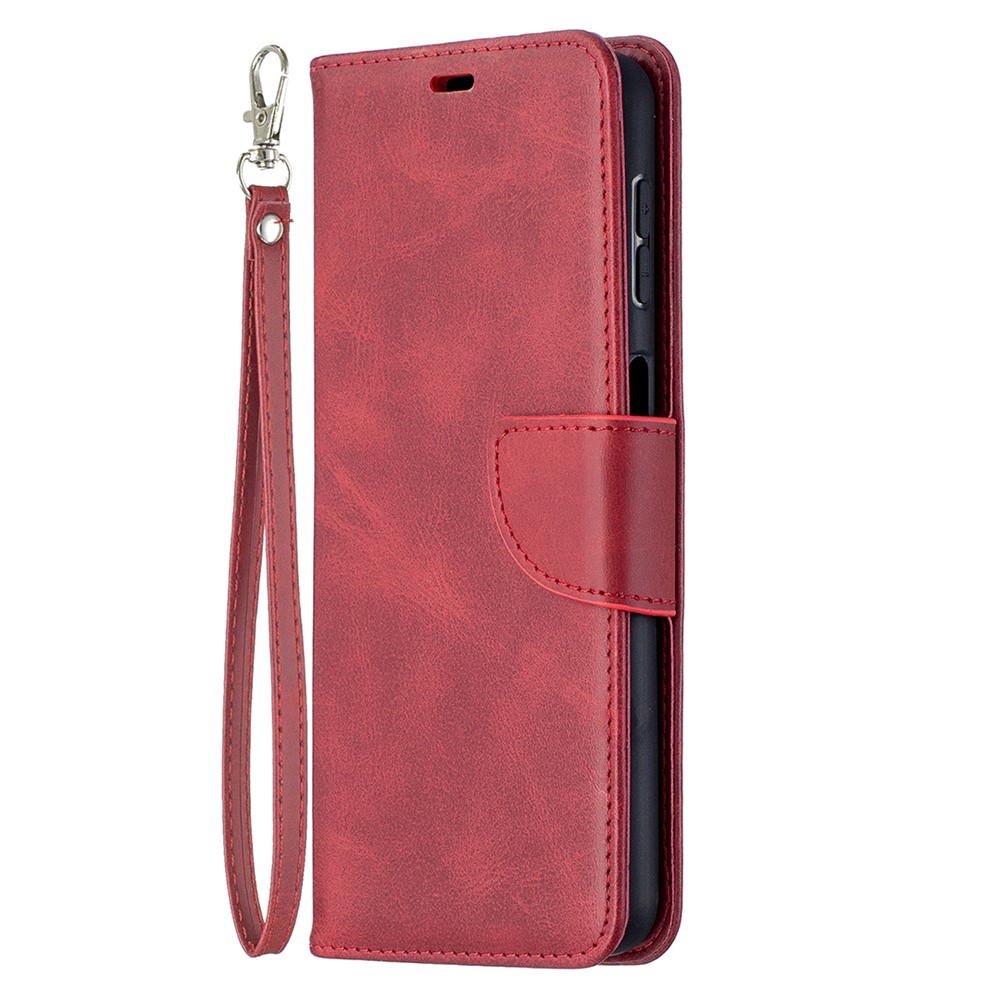 PU Leather Wallet Stylish Smartphone Case for Samsung Galaxy A32 - Red-7
