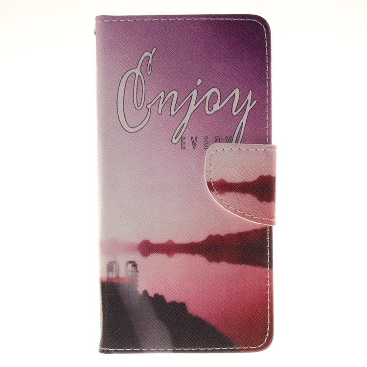 

Card Holder Stand Leather Flip Case for Samsung Galaxy J5 (2016) - Charming River Scenery