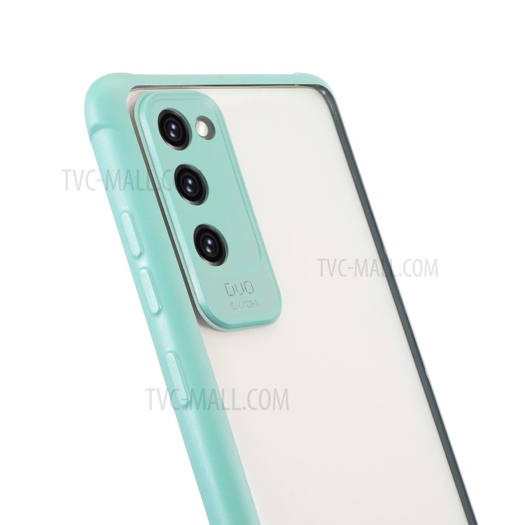 Acrylic+TPU Shockproof Phone Case with Strap for Samsung Galaxy S20 FE/S20 Fan Edition/S20 FE 5G/S20 Fan Edition 5G - Green-3