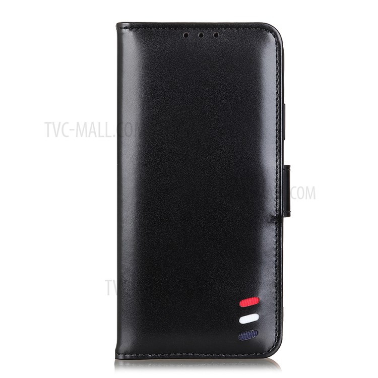 Magnetic Smooth Surface Leather Wallet Phone Protective Cover for Samsung Galaxy A72 5G - Black-6