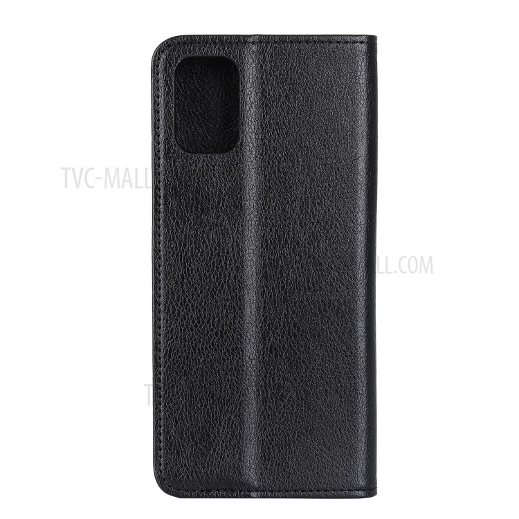 Auto-absorbed Wallet Case for Samsung Galaxy A52 5G Litchi Texture Split Leather Mobile Phone Case - Black-2