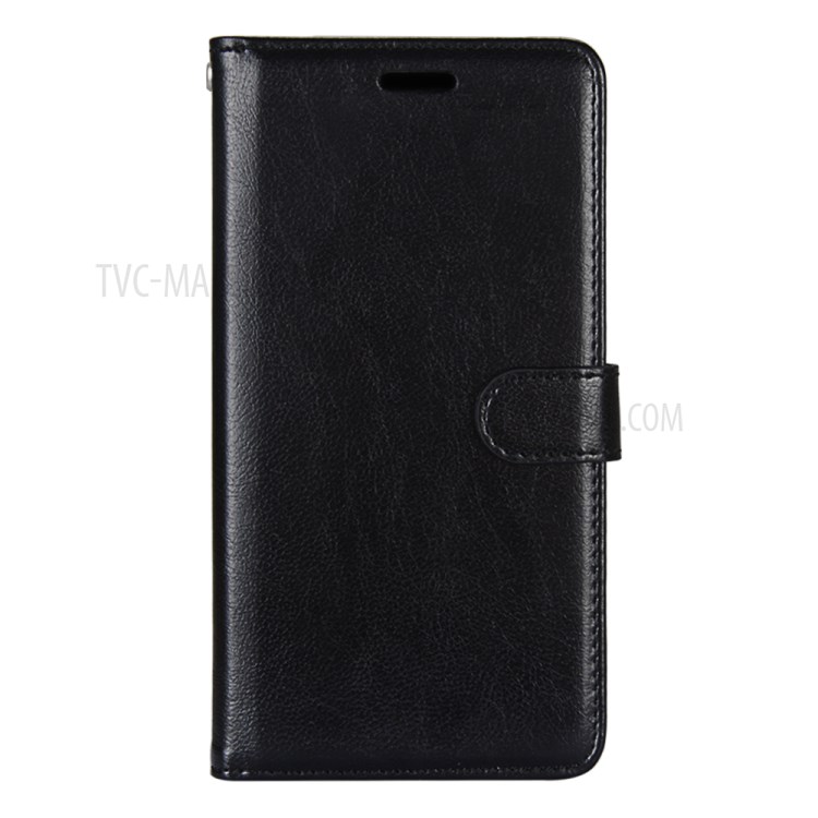 Magnetic Clasp Leather Wallet Stand Protective Cover Shell for Samsung Galaxy A42 5G - Black-10