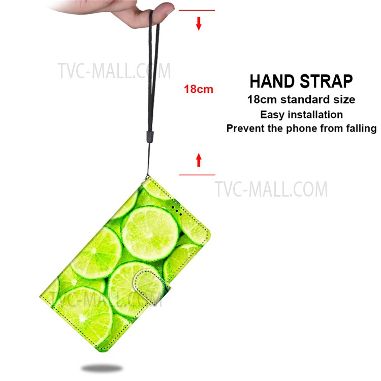 Phone Case for Samsung Galaxy S20 FE/S20 Fan Edition/S20 FE 5G/S20 Fan Edition 5G Stand Leather New Patterned Cover - Lime-6