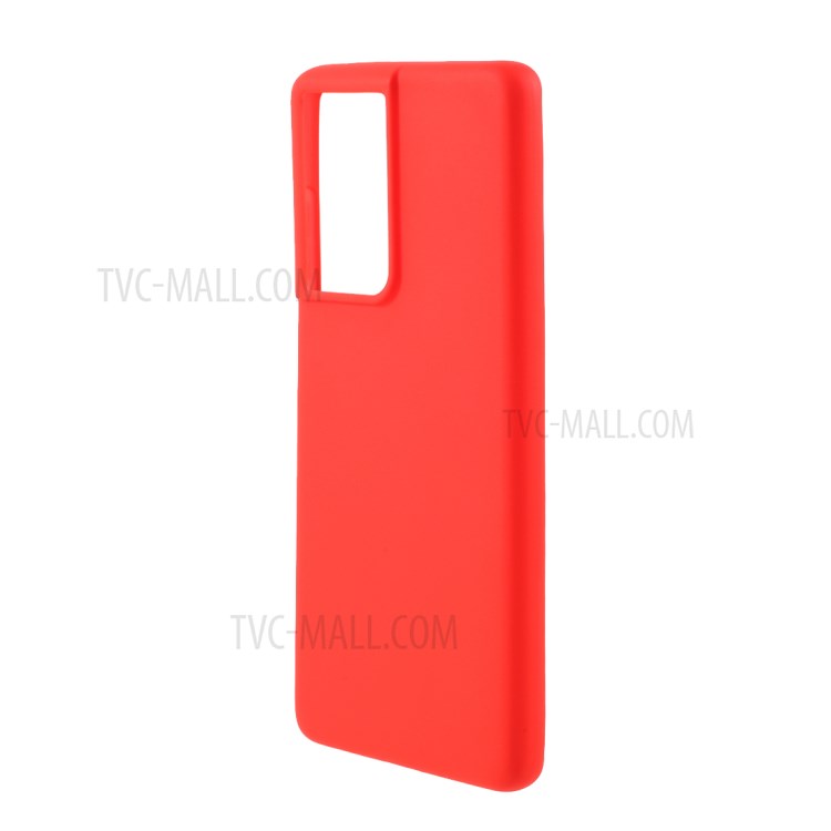 Solid Color Matte Soft TPU Phone Cover Case for Samsung Galaxy S30 Ultra - Red-2