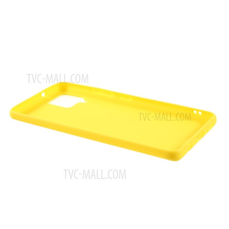 Solid Color Matte Soft TPU Phone Case for Samsung Galaxy A42 5G - Yellow-6