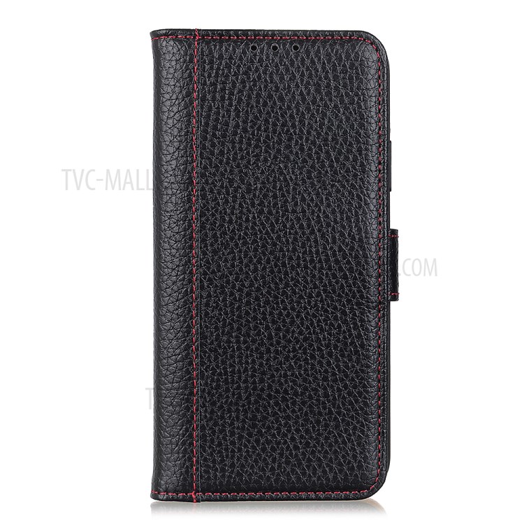 Litchi Skin Wallet Flip Leather Phone Case for Samsung Galaxy A72 5G - Black-2