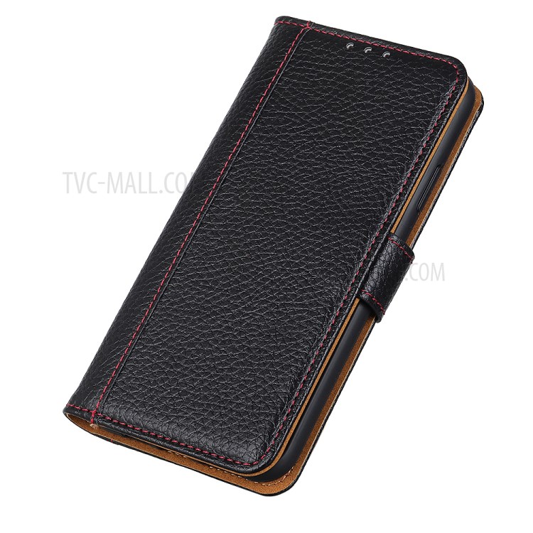 Litchi Skin Wallet Flip Leather Phone Case for Samsung Galaxy A72 5G - Black-3