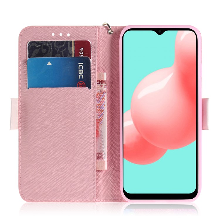 Magnetic Flip Pattern Printing Wallet PU Leather Shell for Samsung Galaxy A32 - Two Cats-7