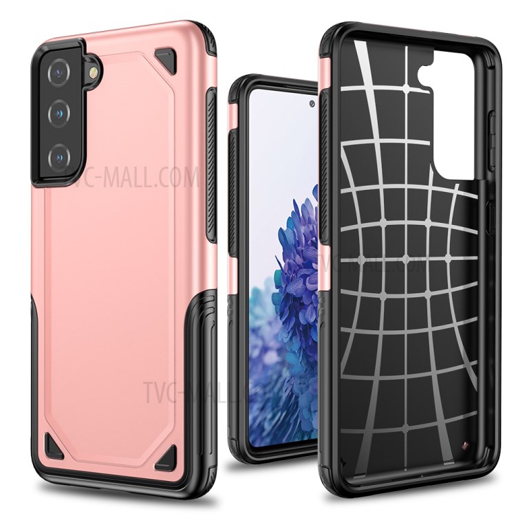 Rugged Armor Plastic + TPU Hybrid Protection Phone Shell Cover for Samsung Galaxy S30 - Rose Gold-3