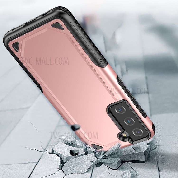 Rugged Armor Plastic + TPU Hybrid Protection Phone Shell Cover for Samsung Galaxy S30 - Rose Gold-4