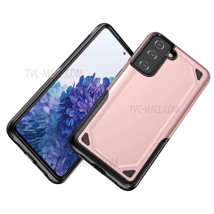 Rugged Armor Plastic + TPU Hybrid Protection Phone Shell Cover for Samsung Galaxy S30 - Rose Gold-5