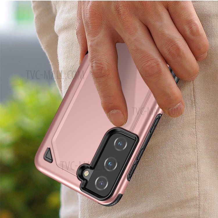 Rugged Armor Plastic + TPU Hybrid Protection Phone Shell Cover for Samsung Galaxy S30 - Rose Gold-7