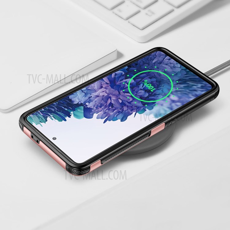 Rugged Armor Plastic + TPU Hybrid Protection Phone Shell Cover for Samsung Galaxy S30 - Rose Gold-8