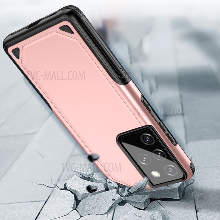 Rugged Armor Plastic + TPU Hybrid Phone Protection Shell for Samsung Galaxy S30 Ultra - Rose Gold-6
