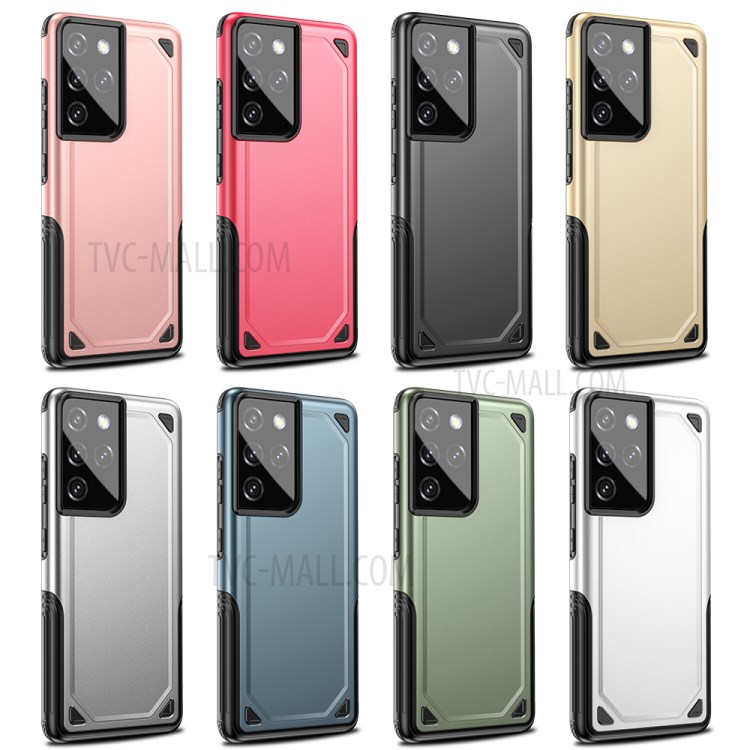 Rugged Armor Plastic + TPU Hybrid Phone Protection Shell for Samsung Galaxy S30 Ultra - Rose Gold-9