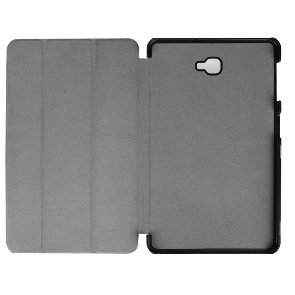 Coque Intelligente En Cuir Tri-pli Pour Samsung Galaxy Tab A 10.1 T580 / T585 (2016) - Noir-8